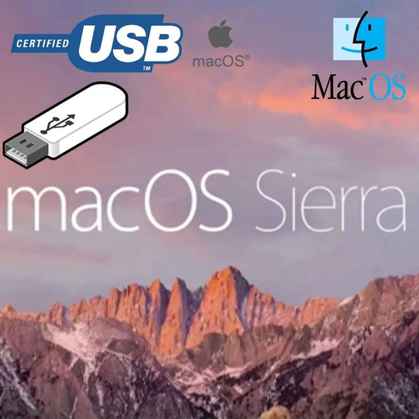 Apple Mac OS X 10.12 Sierra Install Recovery Repair Reinstall USB.