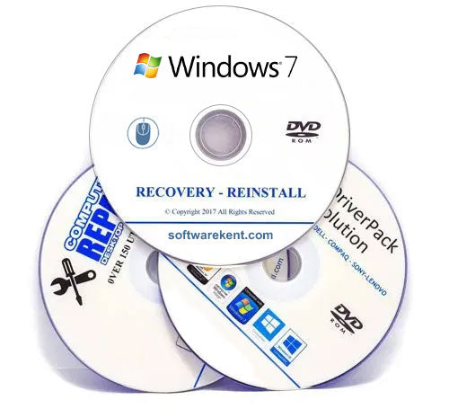 PC Laptop Repair Fix Restore Recovery DVD Bundle for Windows 7