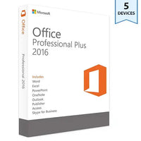 Microsoft Office 2016 Professional Plus | 5 PC | Digital License Key | Instant Download.
