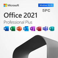 Microsoft Office 2021 Professional Plus | 5 PC | Digital License Key | Instant Download 