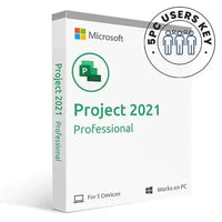 Microsoft Project 2021 Professional 5PC Devices Product License Key 