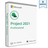 Microsoft Project 2021 Professional | 5 PC | License Key | Instant Download.