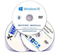 PC Laptop Recovery 3 DVD Bundle for Windows 10.