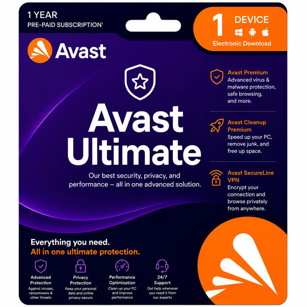 Avast Ultimate Suite Security 1 Device 1 Year