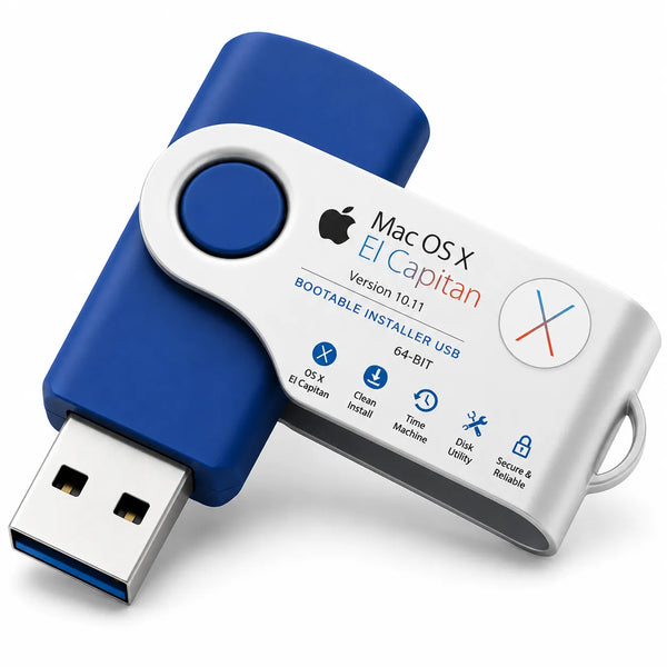 Apple Mac OS X 10.11 El Capitan Bootable Recovery Reinstall Repair USB