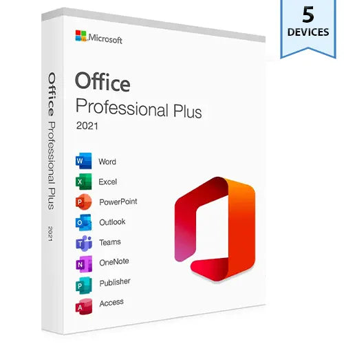 Microsoft Office 2021 Professional Plus 5PC Devices Product License Key