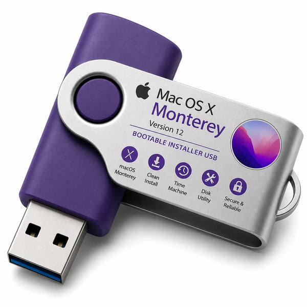 Monterey 12 macOS Recovery Repair Reinstall Bootable USB