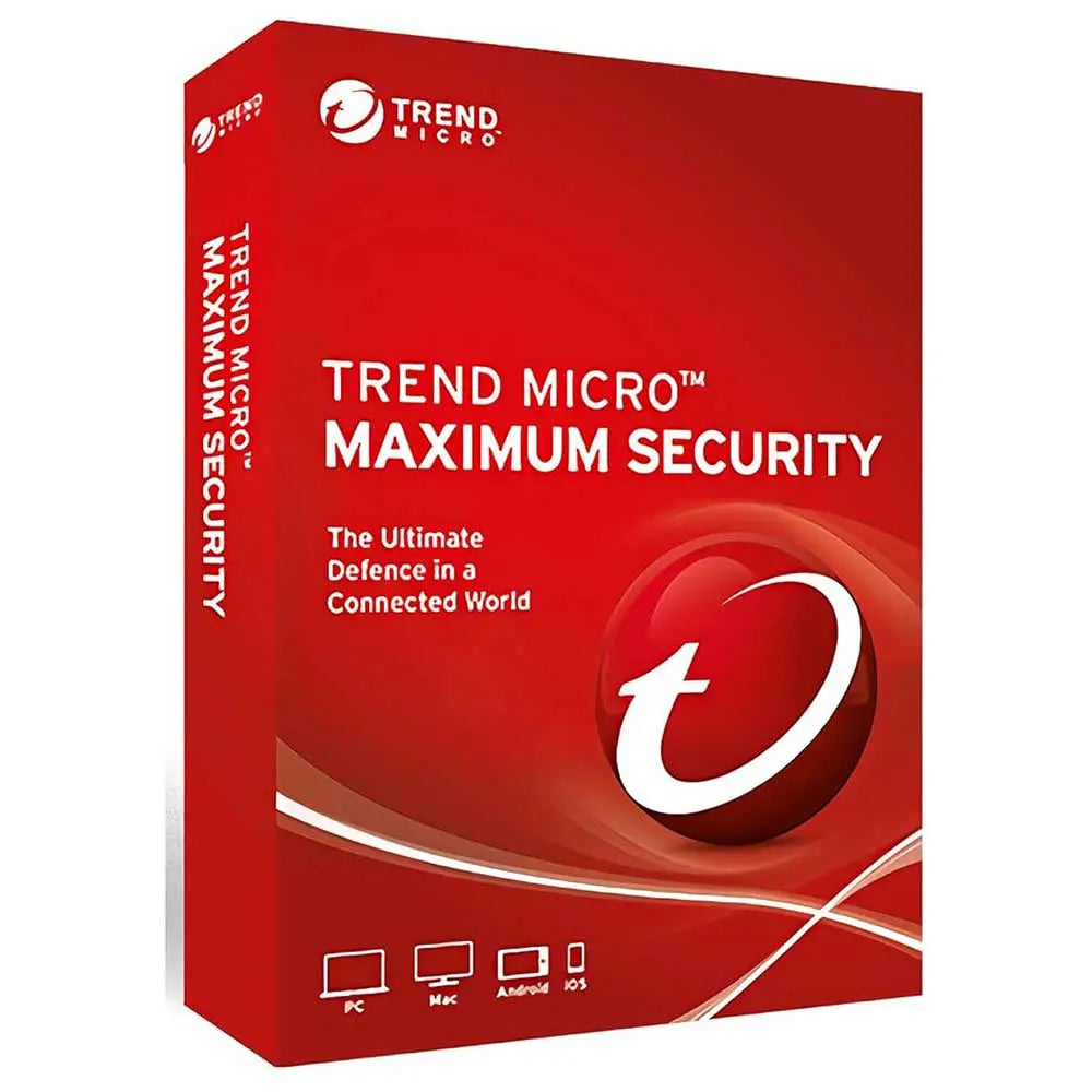 Trend Micro Maximum Security 1 Year 3 Devices – Software Kent
