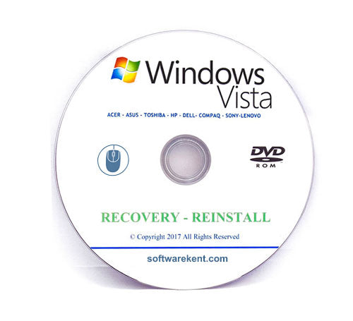 Windows Vista Home Basic DVD Reinstall Recovery